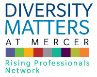 diversity matters at mercer logo rising proffesionals network